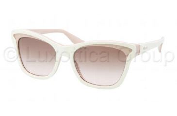 Image of Prada PR16PS Progressive Prescription Sunglasses PR16PS-KAW0A6-5418 - Lens Diameter 54 mm, Frame Color Ivory/Powder