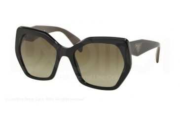 Image of Prada PR16RS Bifocal Prescription Sunglasses PR16RS-1AB1X1-56 - Lens Diameter 56 mm, Frame Color Black