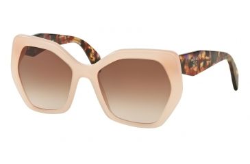 Image of Prada PR16RSF Sunglasses UEW0A6-59 - Opal Pink Frame, Brown Gradient Lenses