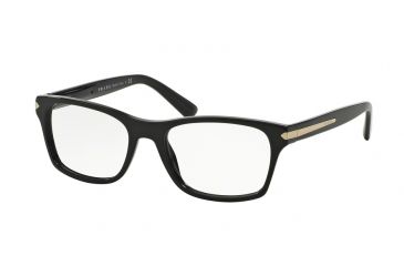 Image of Prada PR16SV Bifocal Prescription Eyeglasses 1AB1O1-52 - Black Frame