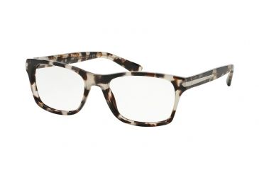 Image of Prada PR16SV Bifocal Prescription Eyeglasses UAO1O1-52 - Spotted Opal Brown Frame