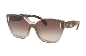Image of Prada PR16TS Single Vision Prescription Sunglasses PR16TS-VIQ6S1-48 - Lens Diameter 48 mm, Frame Color Light Brown