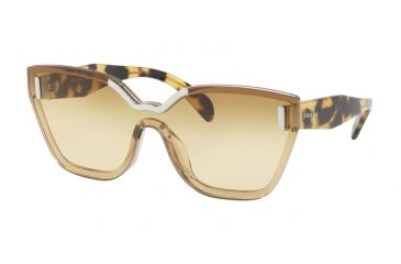 Image of Prada PR16TS Single Vision Prescription Sunglasses PR16TS-VIR1G0-48 - Lens Diameter 48 mm, Frame Color Beige