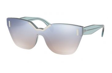 Image of Prada PR16TS Single Vision Prescription Sunglasses PR16TS-VIS5R0-48 - Lens Diameter 48 mm, Frame Color Light Azure