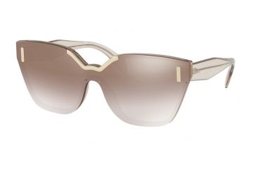 Image of Prada PR16TS Single Vision Prescription Sunglasses PR16TS-VIT4O0-48 - Lens Diameter 48 mm, Frame Color Light Brown