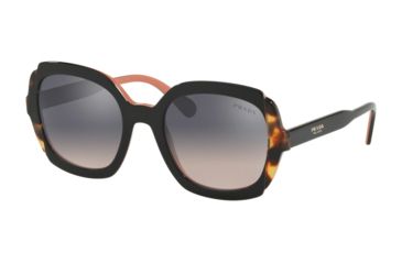 Image of Prada PR16US Progressive Prescription Sunglasses, 54mm, Top Black Pink/Medium Havana, PR16US-5ZWGR0-54-PRO