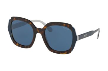 Image of Prada PR16US Progressive Prescription Sunglasses, 54mm, Havana/Top Blue/Grey, PR16US-W3C1V1-54-PRO