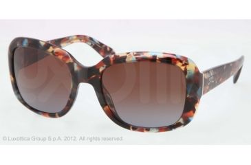 Image of Prada PR17PS Progressive Prescription Sunglasses PR17PS-NAG0A4-57 - Lens Diameter 57 mm, Frame Color Havana Spotted Blue