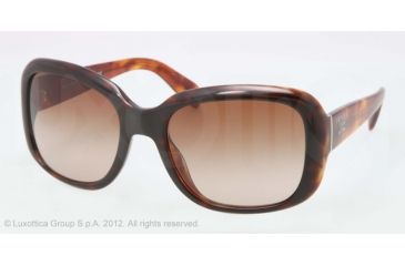 Image of Prada PR17PS Progressive Prescription Sunglasses PR17PS-NAK6S1-57 - Lens Diameter 57 mm, Frame Color Top Havana/light Havana
