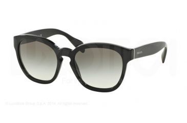 Image of Prada PR17RS Progressive Prescription Sunglasses PR17RS-1AB0A7-53 - Lens Diameter 53 mm, Frame Color Black