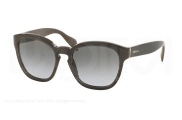 Image of Prada PR17RS Progressive Prescription Sunglasses PR17RS-UAM4K0-53 - Lens Diameter 53 mm, Frame Color Opal Brown On Brown