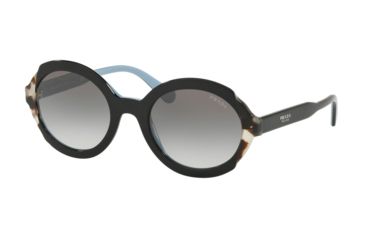 Image of Prada PR17USF Bifocal Prescription Sunglasses, 53mm, Top Black/Azure/Spotted Brown, PR17USF-KHR0A7-53-BI