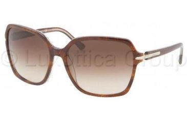 Image of Prada PR18NS Sunglasses BF46S1-6117 - Top Havana/Lace Brown Gradient