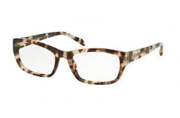 Image of Prada PR18OV Prescription Eyeglasses UAO1O1-54 - Spotted Opal Brown Frame