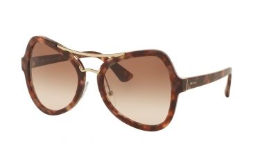 Image of Prada PR18SS Bifocal Prescription Sunglasses PR18SS-UE00A6-55 - Lens Diameter 55 mm, Frame Color Spotted Brown Pink