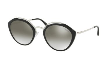 Image of Prada PR18US Bifocal Prescription Sunglasses, 53mm, Black/Ivory/Silver, PR18US-4BK5O0-53-BI