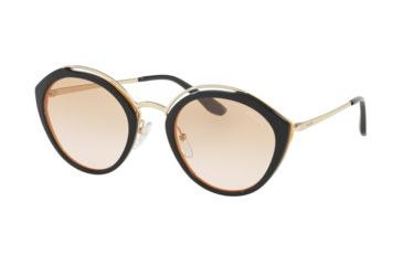 Image of Prada PR18US Bifocal Prescription Sunglasses PR18US-WU0232-53 - Lens Diameter 53 mm, Frame Color Blue/Yellow/Pale Gold