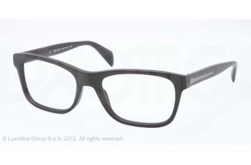 Image of Prada PR19PV Bifocal Prescription Eyeglasses 1BO1O1-53 - Matte Black Frame