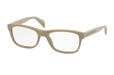 Image of Prada PR19PV Bifocal Prescription Eyeglasses TV51O1-55 - Matte Brushed Beige Frame