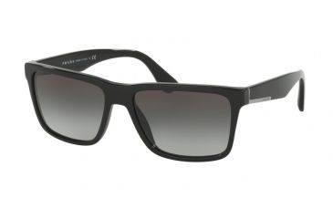 Image of Prada PR19SS Single Vision Prescription Sunglasses PR19SS-1AB0A7-59 - Lens Diameter 59 mm, Frame Color Black