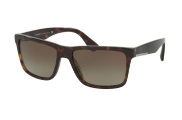 Image of Prada PR19SSF Single Vision Prescription Sunglasses PR19SSF-2AU1X1-59 - Lens Diameter 59 mm, Frame Color Havana