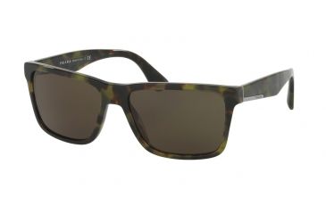 Image of Prada PR19SSF Single Vision Prescription Sunglasses PR19SSF-LAB4J1-59 - Lens Diameter 59 mm, Frame Color Green Havana