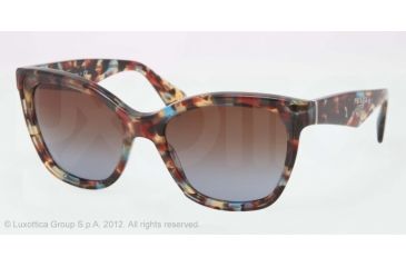 Image of Prada PR20PS Progressive Prescription Sunglasses PR20PS-NAG0A4-56 - Lens Diameter 56 mm, Frame Color Havana Spotted Blue