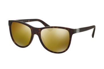 Image of Prada PR20SSF Bifocal Prescription Sunglasses PR20SSF-HAQ5P0-58 - Lens Diameter 58 mm, Frame Color Matte Havana