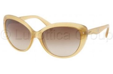 Image of Prada PR21NS Sunglasses GAD6S1-5816 - Opal Sand Frame, Brown Gradient Lenses