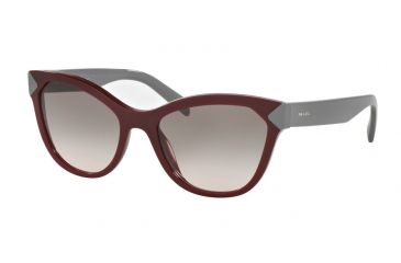 Image of Prada PR21SS Sunglasses USH4K0-56 - Amaranth Frame, Pink Gradient Grey Lenses
