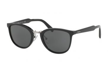 Image of Prada PR22SS Sunglasses 1AB1A1-52 - Black Frame, Gray Lenses