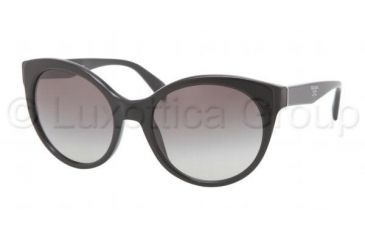 Image of Prada PR23OS Progressive Prescription Sunglasses PR23OS-1AB3M1-5620 - Frame Color Black, Lens Diameter 56 mm