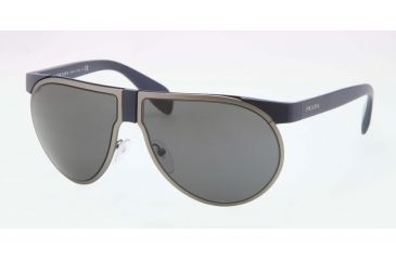 Image of Prada PR23PS Single Vision Prescription Sunglasses PR23PS-MA31A1-62 - Lens Diameter 62 mm, Lens Diameter 62 mm, Frame Color Matte Blue/matte Gunmetal