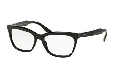 Image of Prada PR24SVF Eyeglass Frames 1AB1O1-55 - Black Frame