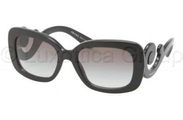 Image of Prada PR27OS Sunglasses 1AB3M1-5400 - Black Frame, Gray Gradient Lenses