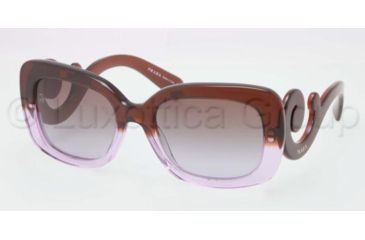 Image of Prada PR27OS Sunglasses OAY6P1-5419 - Brown Gradient Violet Frame, Brown Gradient Lenses