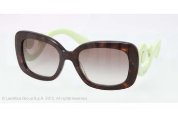 Image of Prada PR27OS Sunglasses QFL0A7-54 - Havana Frame, Gray Gradient Lenses