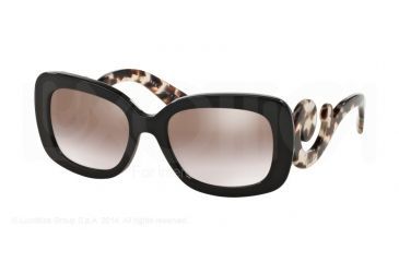 Image of Prada PR27OS Sunglasses UAO4O0-54 - Brown Frame, Gradient Brown Mirror Silver Lenses