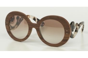 Image of Prada PR27RSF Bifocal Prescription Sunglasses PR27RSF-IAM4O0-55 - Lens Diameter 55 mm, Frame Color Nut Canaletto