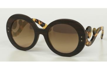 Image of Prada PR27RSF Bifocal Prescription Sunglasses PR27RSF-UBT4O2-55 - Lens Diameter 55 mm, Frame Color Ebony Malabar