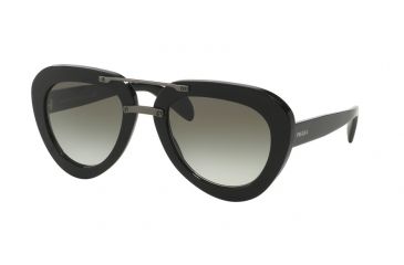 Image of Prada PR28RS Bifocal Prescription Sunglasses PR28RS-1AB0A7-52 - Lens Diameter 52 mm, Frame Color Black