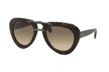 Image of Prada PR28RSF Progressive Prescription Sunglasses PR28RSF-2AU3D0-52 - Lens Diameter 52 mm, Frame Color Havana