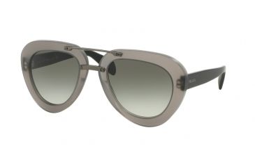 Image of Prada PR28RSF Sunglasses UBV0A7-52 - Matte Dark Grey Trasp Frame, Grey Gradient Lenses