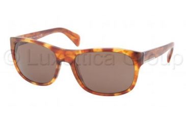 Image of Prada PR29NS Progressive Prescription Sunglasses PR29NS-4BW8C1-5818 - Lens Diameter 58 mm, Frame Color Light Havana