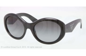 Image of Prada PR30PS Progressive Prescription Sunglasses PR30PS-1AB5W1-55 - Lens Diameter 55 mm, Lens Diameter 55 mm, Frame Color Black