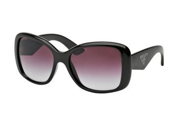 Image of Prada PR32PS Single Vision Prescription Sunglasses PR32PS-1AB4V1-57 - Lens Diameter 57 mm, Lens Diameter 57 mm, Frame Color Black