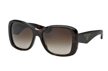 Image of Prada PR32PS Single Vision Prescription Sunglasses PR32PS-2AU6S1-57 - Lens Diameter 57 mm, Frame Color Havana