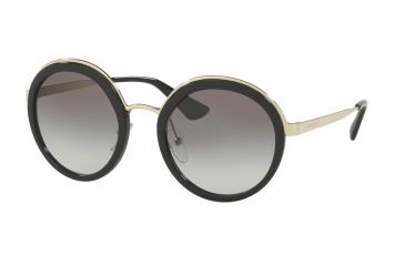 Image of Prada PR50TS Single Vision Prescription Sunglasses, 54mm, Black, PR50TS-1AB0A7-54-SV