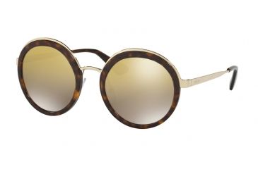 Image of Prada PR50TS Single Vision Prescription Sunglasses PR50TS-2AU6O0-54 - Lens Diameter 54 mm, Frame Color Tortoise
