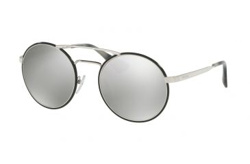 Image of Prada PR51SS Progressive Prescription Sunglasses PR51SS-1AB2B0-54 - Lens Diameter 54 mm, Frame Color Silver / Black
